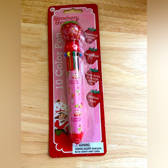 Strawberry Shortcake Scented Retractable 10 Color Pen - Picture 1 of 2